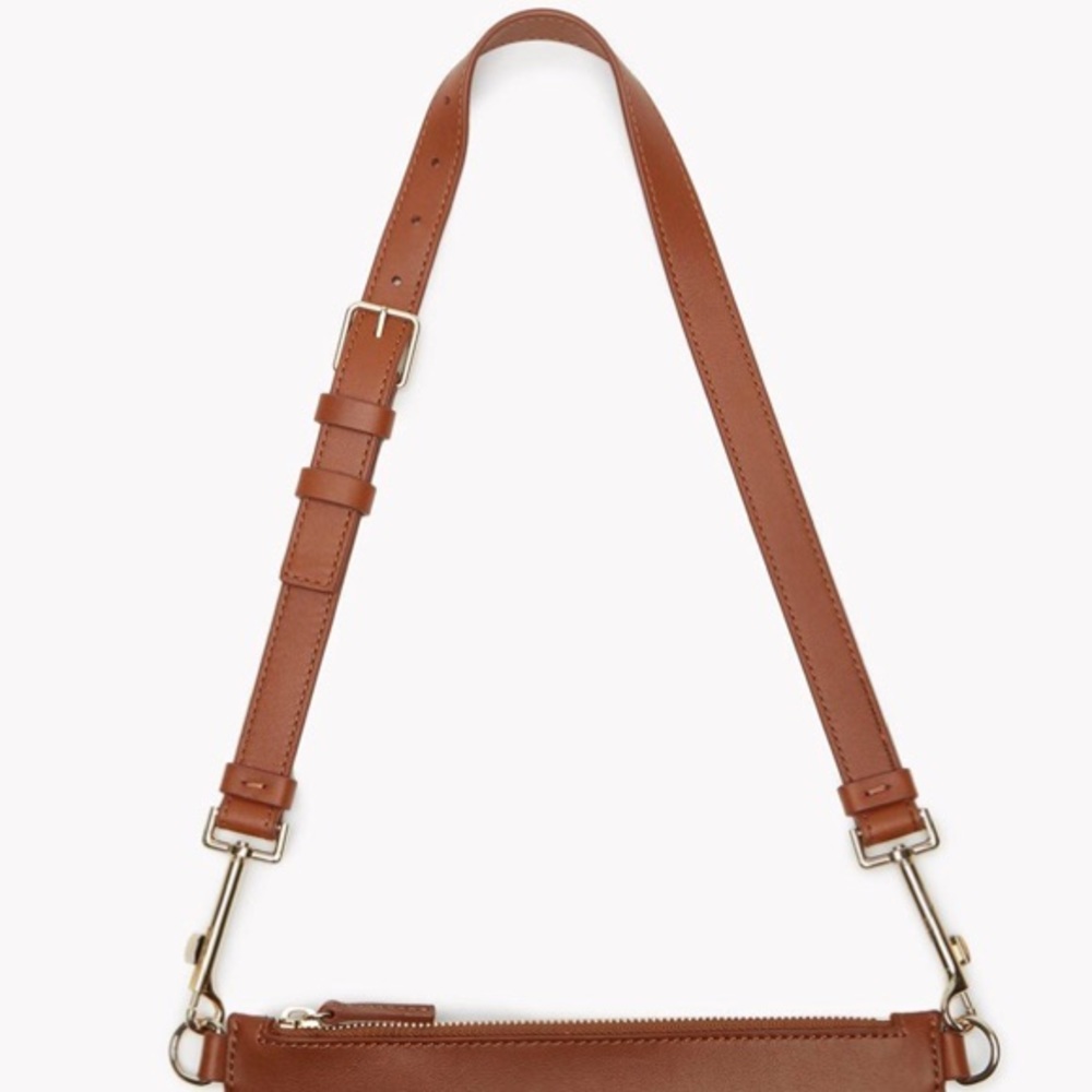 Theory Linden Leather Bag Strap (Cognac) - Picture 2 of 6